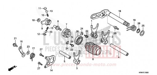 GEARSHIFT DRUM CRF250RG de 2016